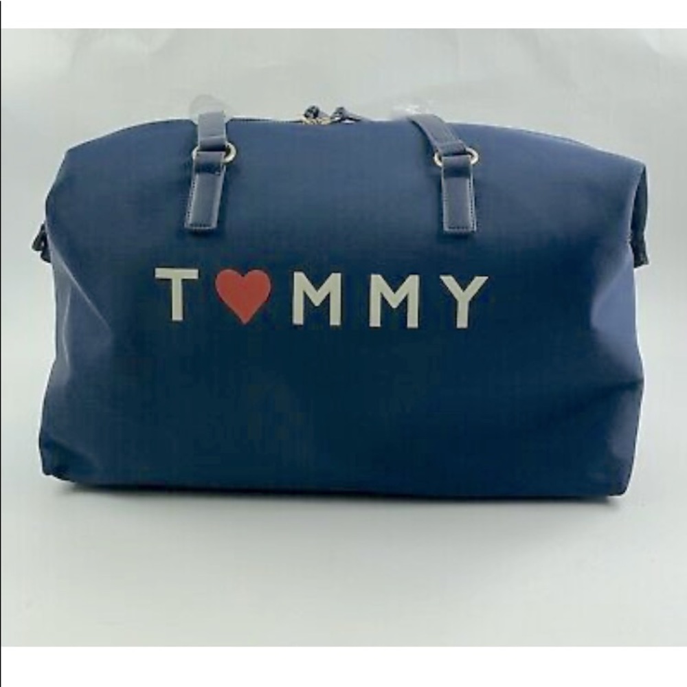 TOMMY HILFIGER UNISEX WKND DUFFLE LG GYM BAG🇺🇸
